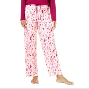 Hue Women's Cozy Tossed Trees Printed Pajama Pants NWT